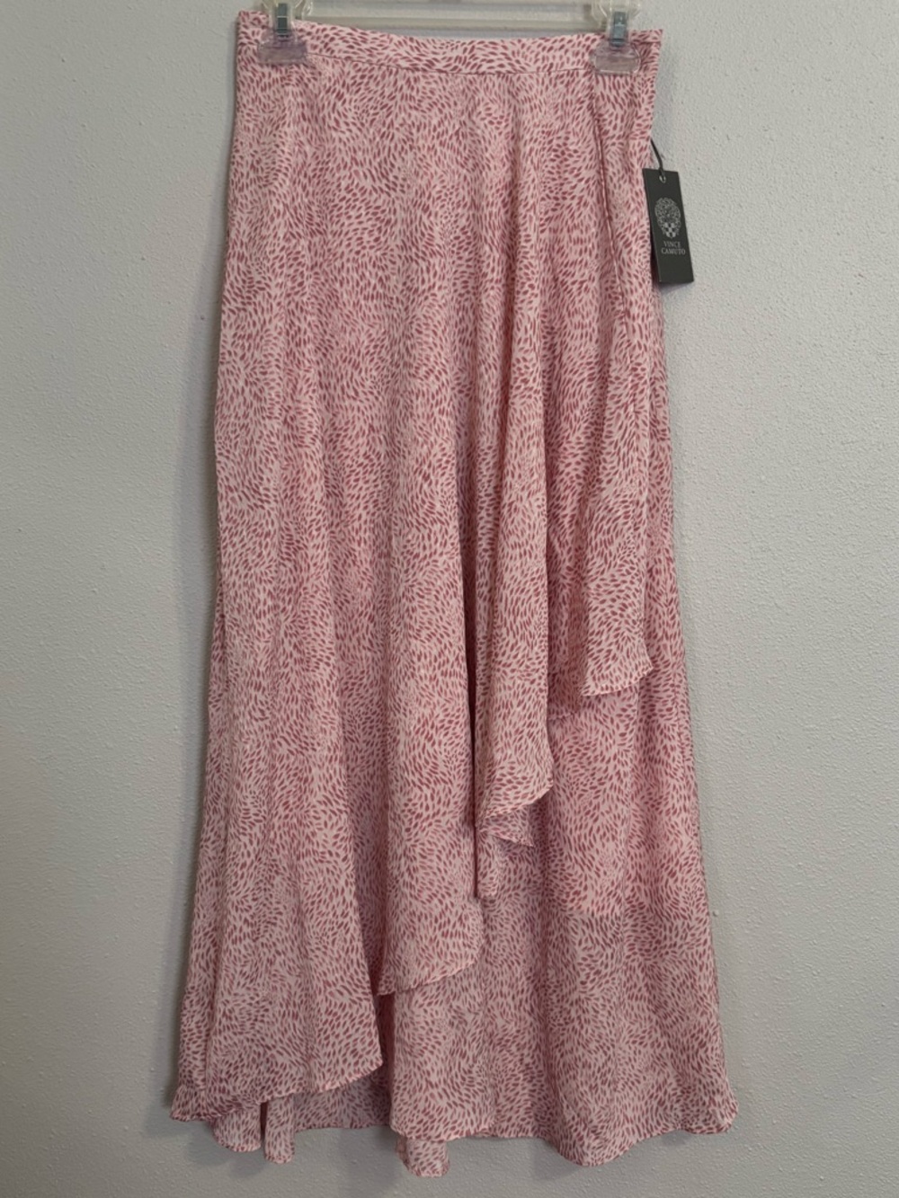 Vince Camuto Pink Printed Maxi Skirt